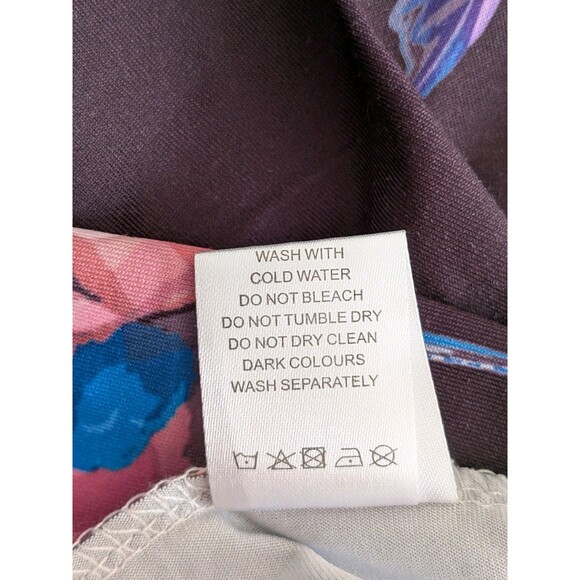 Lily By Firmiana Tunic Womens 1X Multi Floral Humming Bird Blouse Top Stretch - Picture 10 of 12